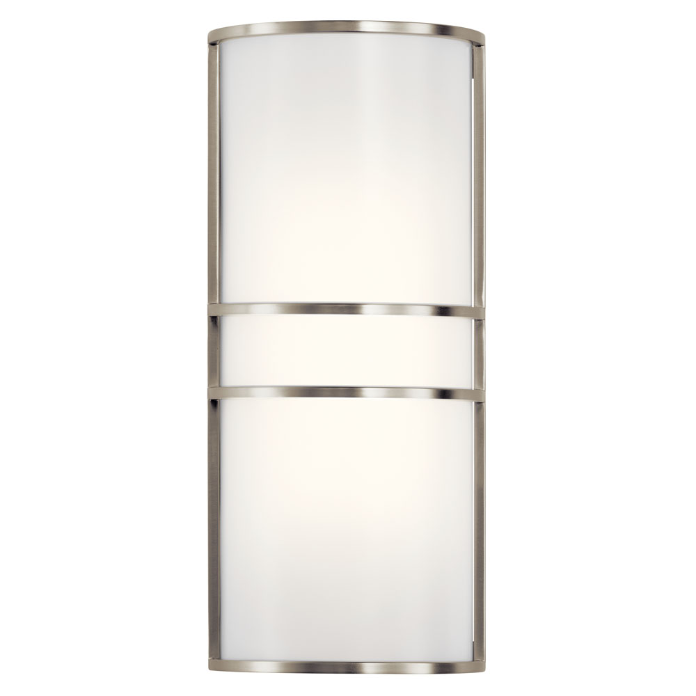 Kichler 11315NILED Wall Sconce 2Lt LED in Brushed Nickel